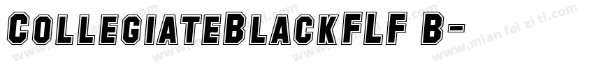 CollegiateBlackFLF B字体转换